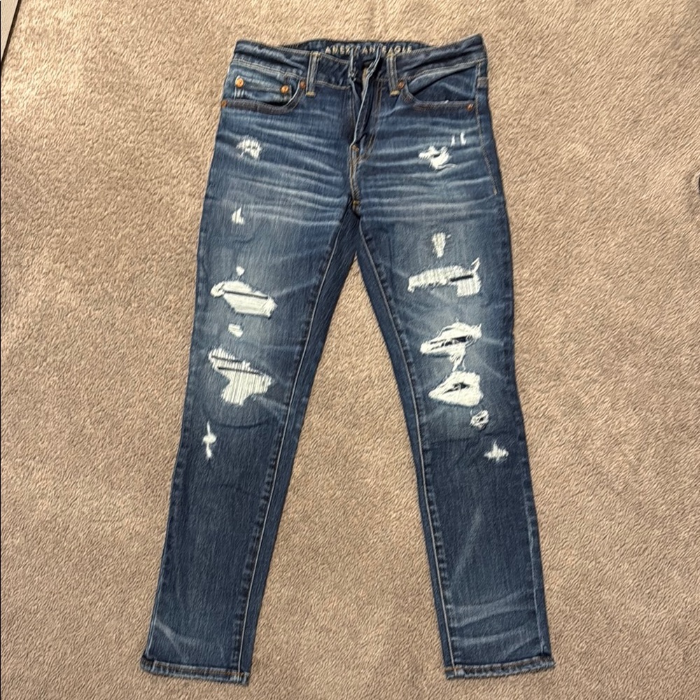 American Eagle Outfitters Dark Blue Denim Jeans